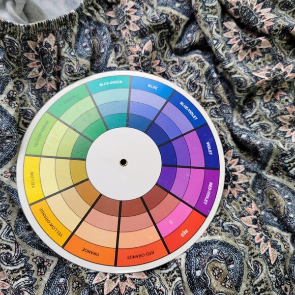 Style Co Womens Top 0X 3/4 Bell Sleeve On Off Shoulder Green Pink GEO29E - Picture 10 of 10